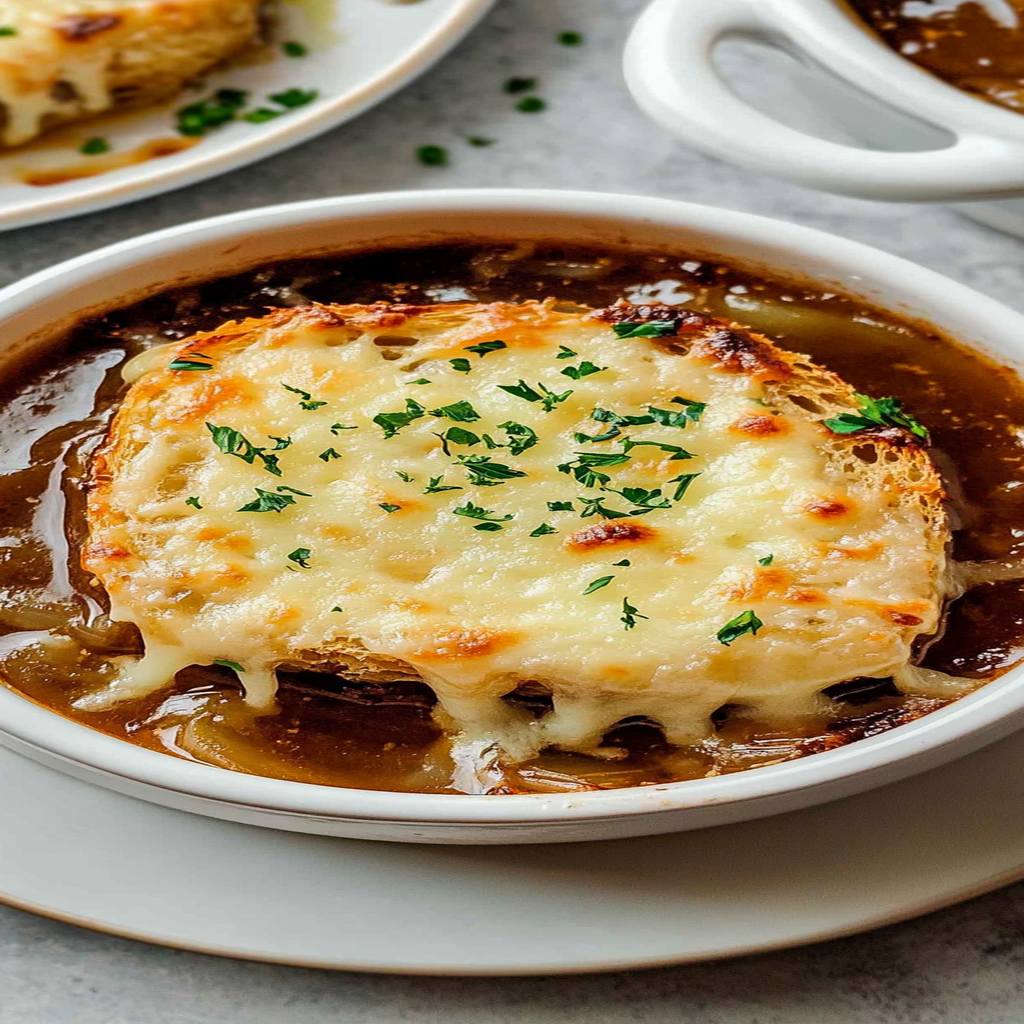 Recipe preparation for Easy French Onion Soup
