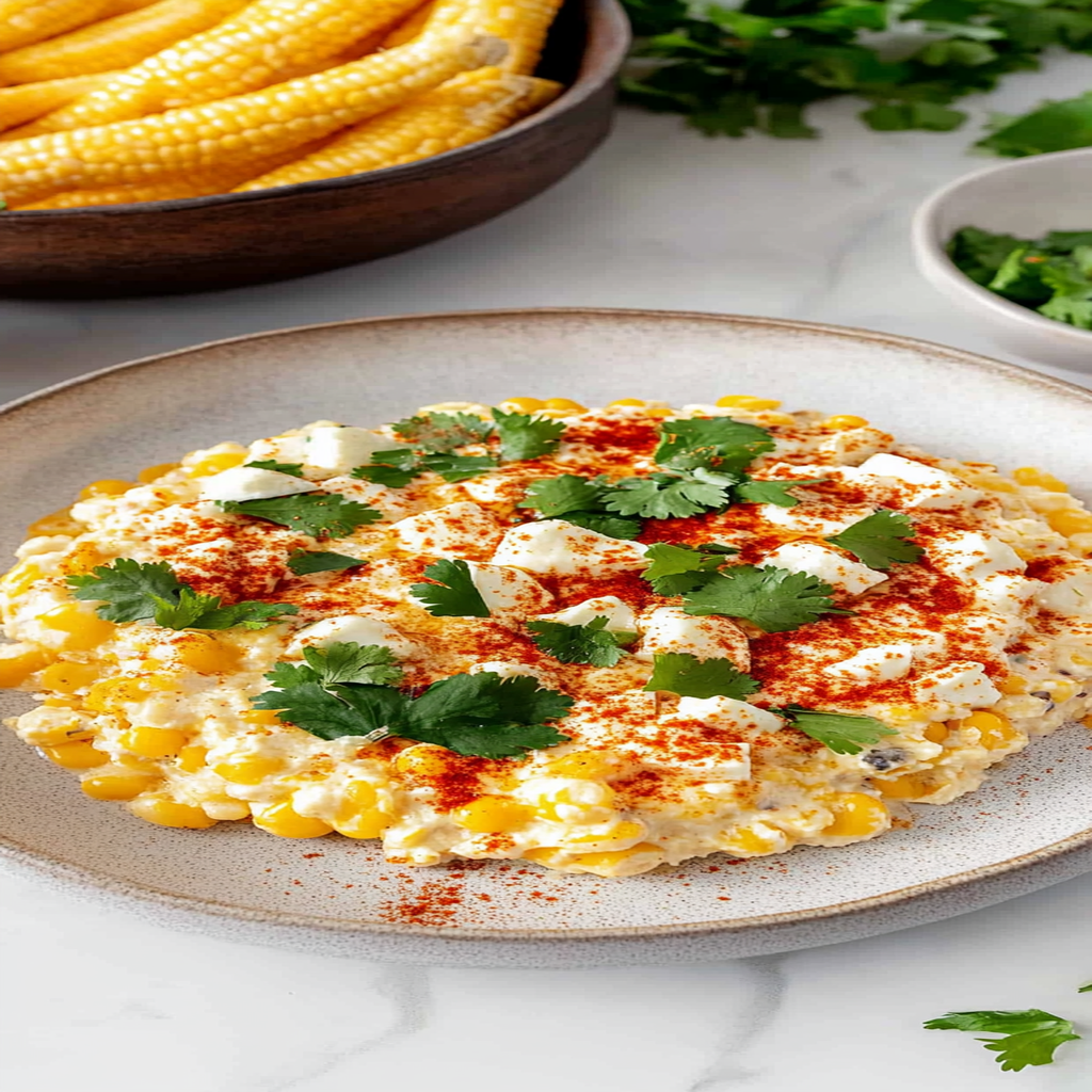 Recipe preparation for Elote Dip