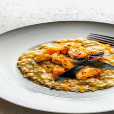 Pumpkin Sage Chicken Risotto