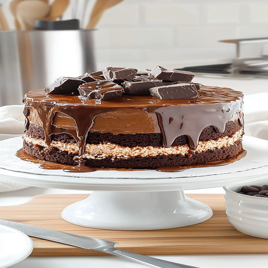 Recipe preparation for Hot Cocoa Layer Cake