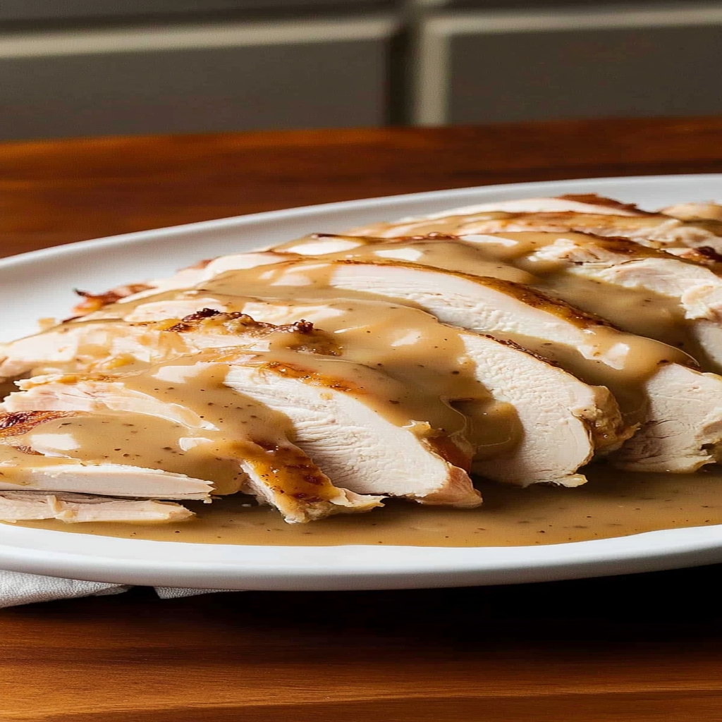 Recipe preparation for Slow Cooker Turkey & Gravy