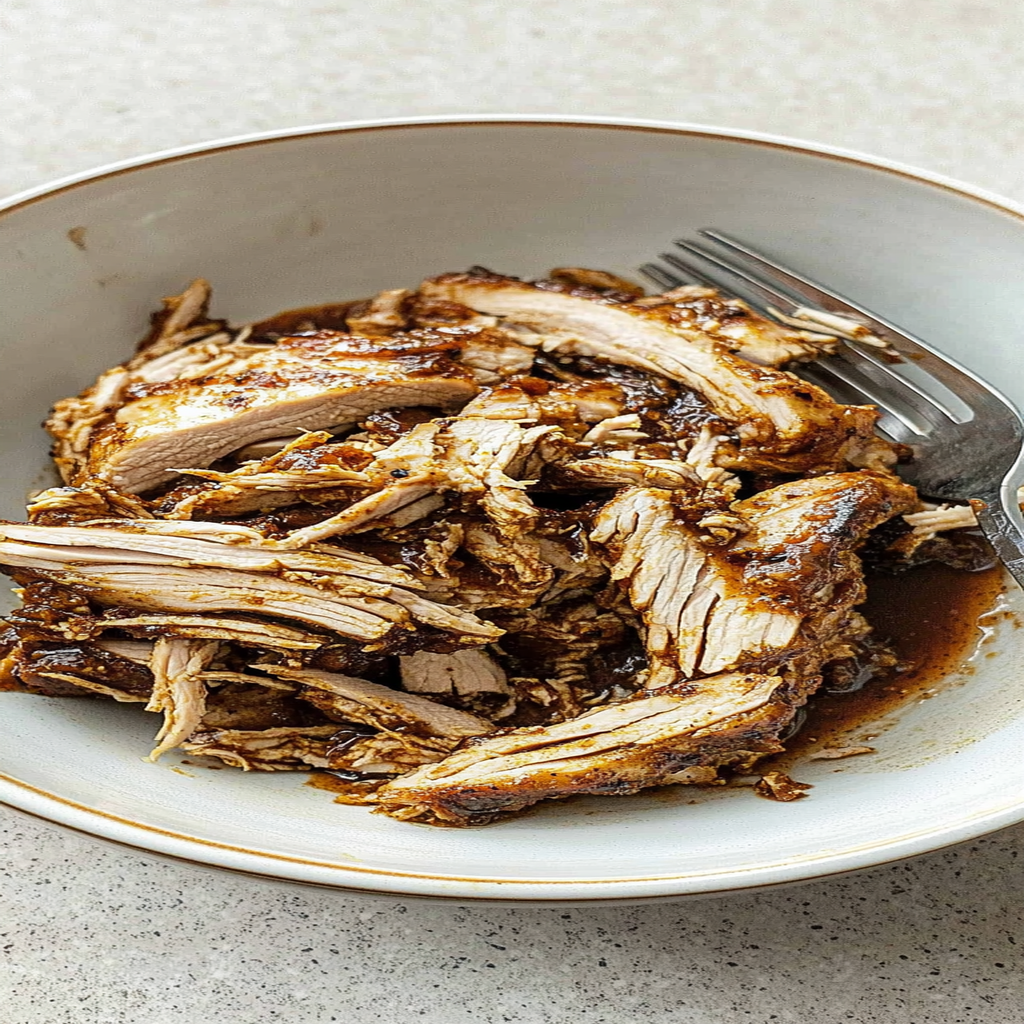 Recipe preparation for Caribbean Jerk Pulled Chicken