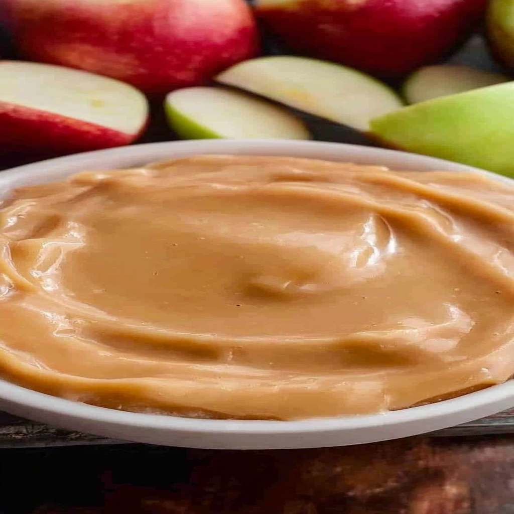 Recipe preparation for 3-ingredient caramel apple dip