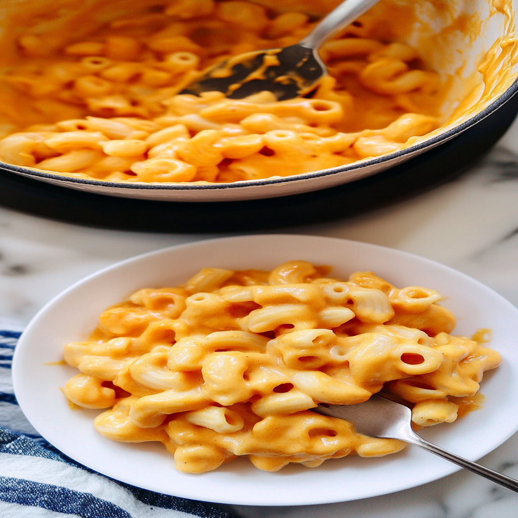 Recipe preparation for butternut squash mac and cheese