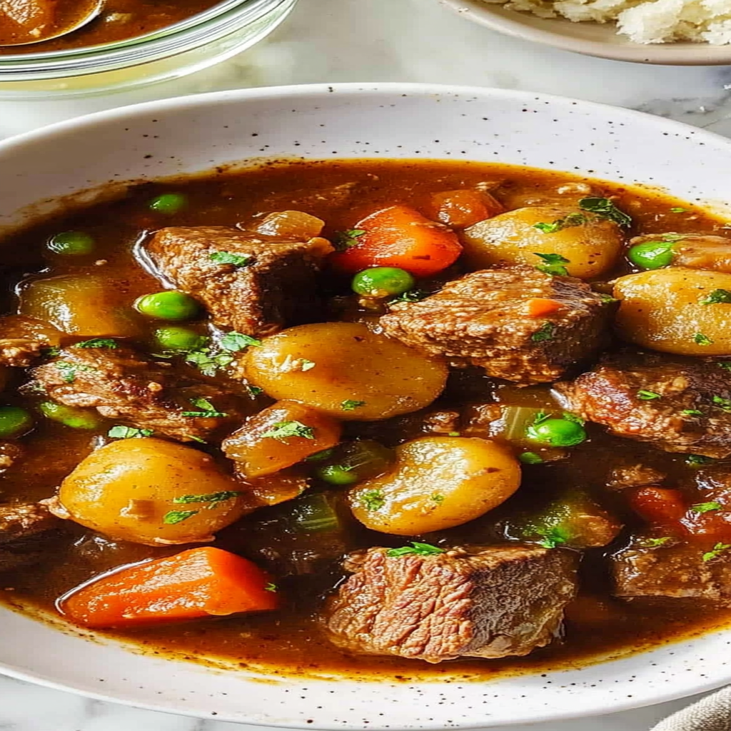 Recipe preparation for Instant Pot Beef Stew (Holiday Style)