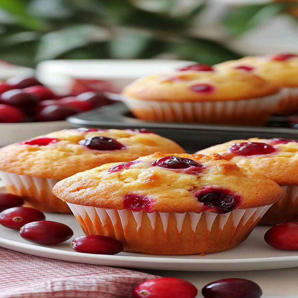 Recipe preparation for cranberry orange muffins