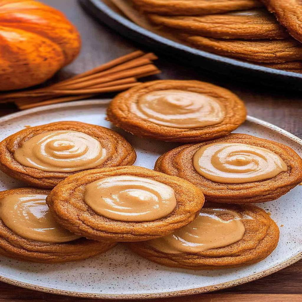 Recipe preparation for Pumpkin Spice Latte Cookies