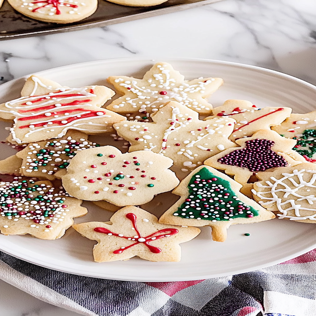 Recipe preparation for holiday sugar cookies