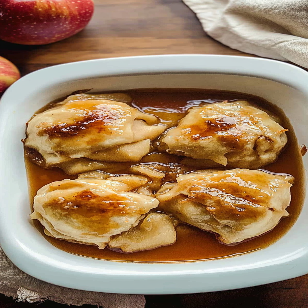 Recipe preparation for old-fashioned apple dumplings