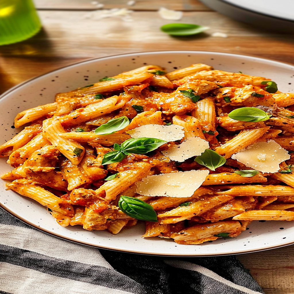 Recipe preparation for One-Pot Spicy Cajun Honey Butter Chicken Pasta Recipe