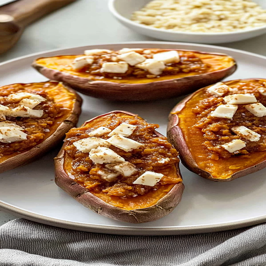 Recipe preparation for Baked Sweet Potatoes