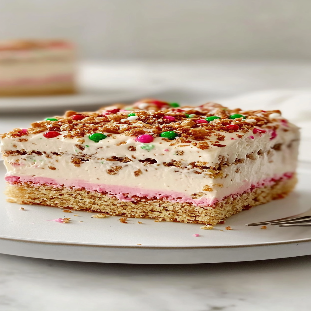 Recipe preparation for Christmas Crunch Cake