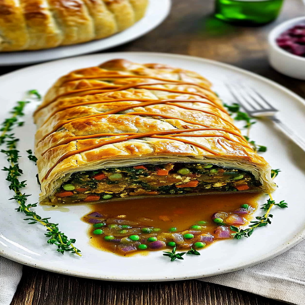 Recipe preparation for Vegetarian Wellington