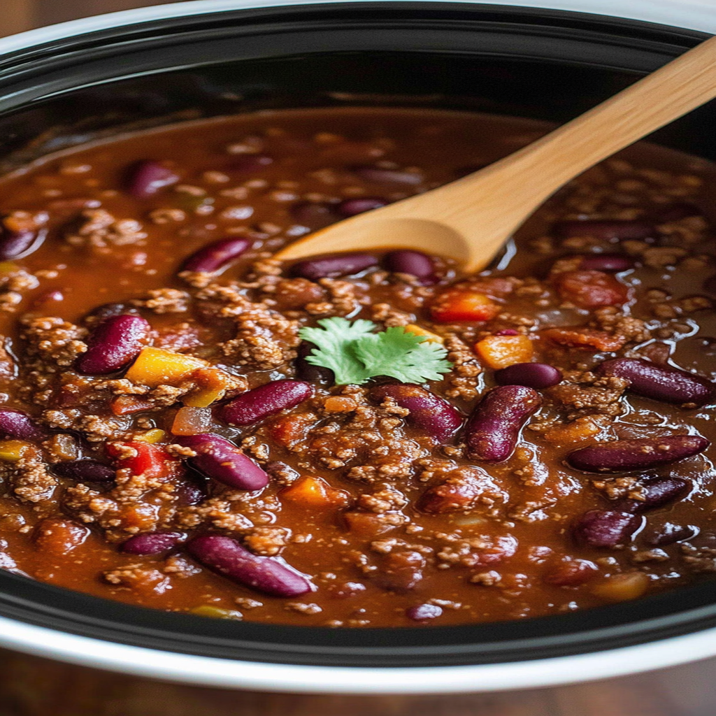 Recipe preparation for Crock Pot Chili