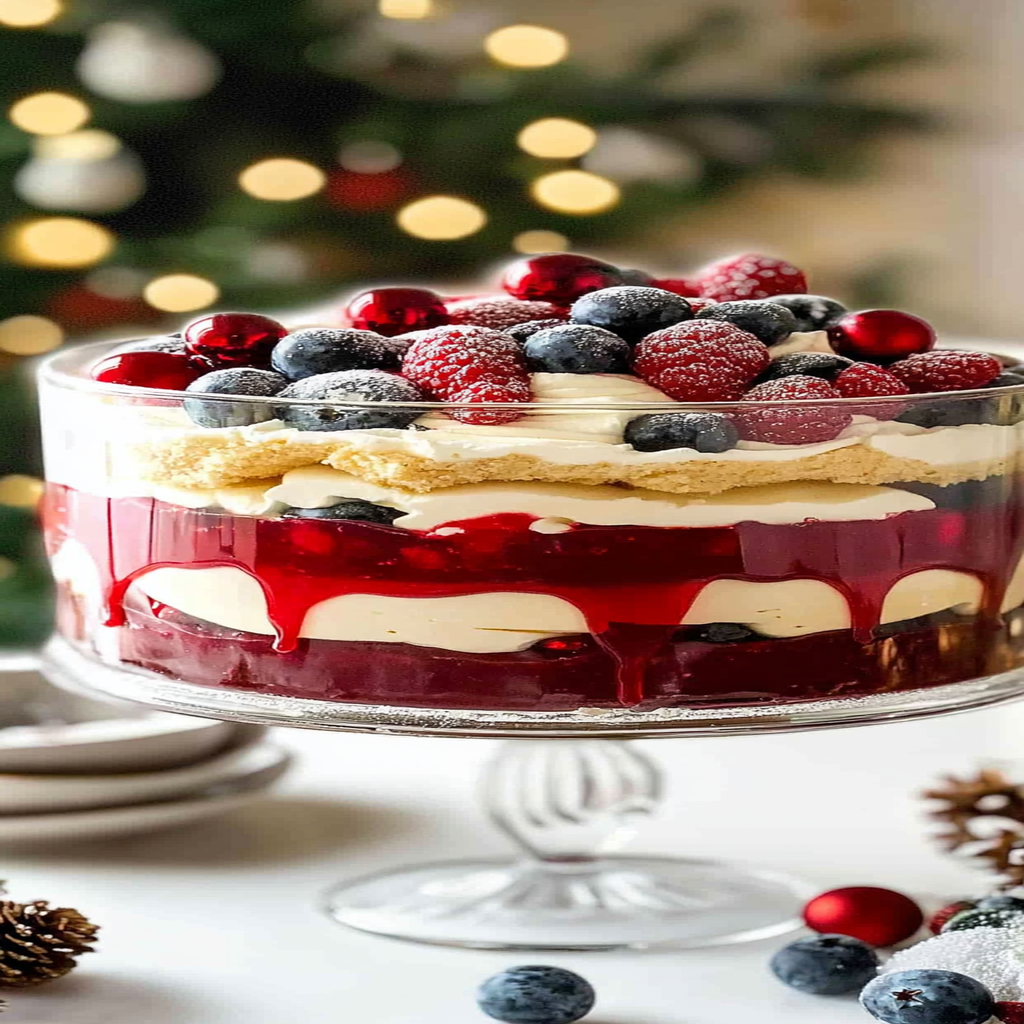 Recipe preparation for Christmas Festive Trifle