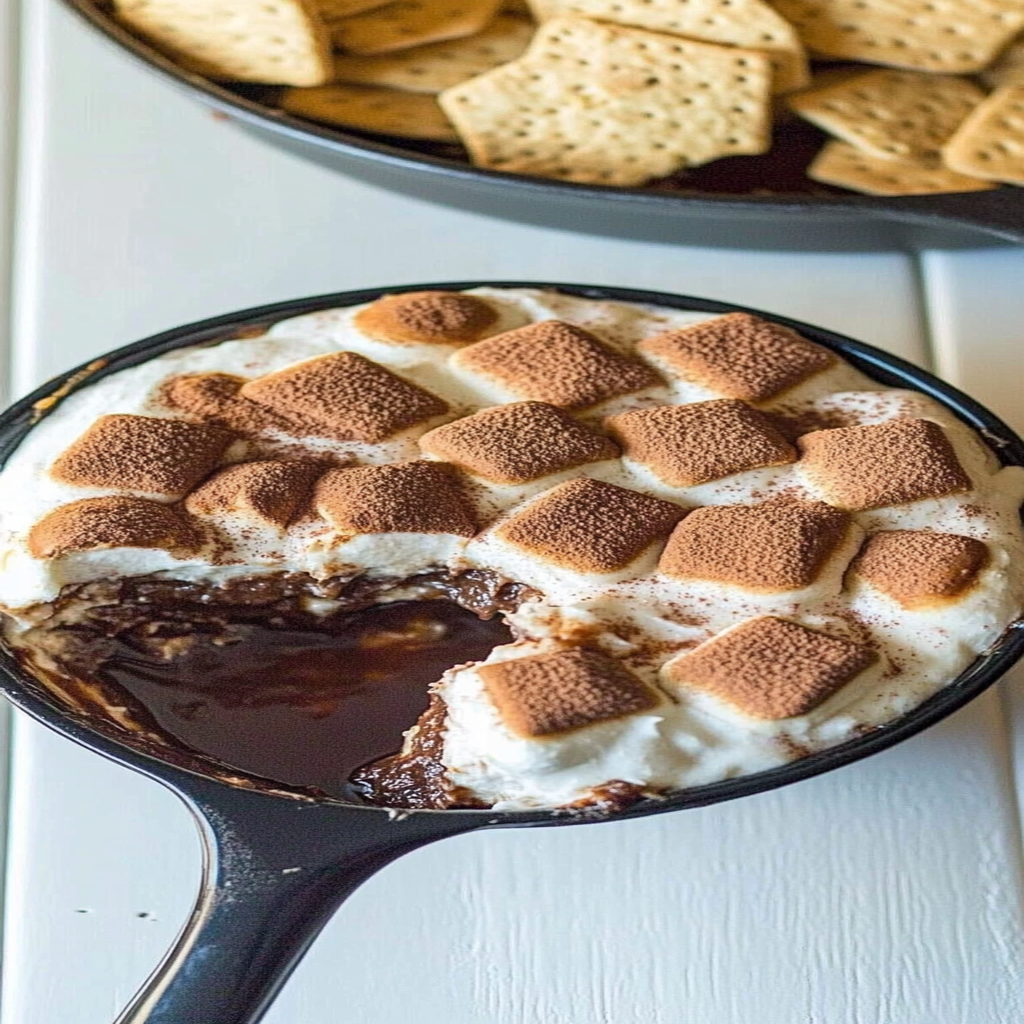 Recipe preparation for S’mores Dip