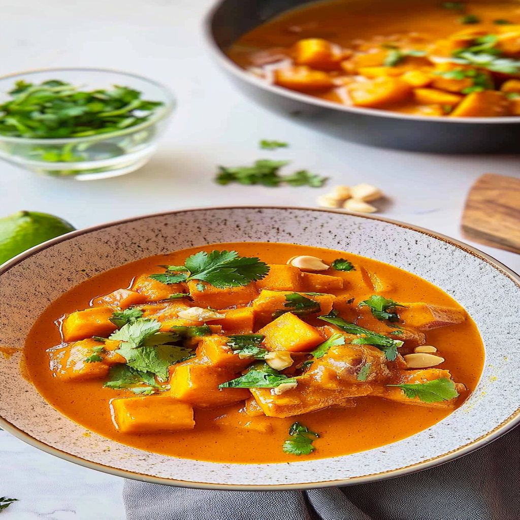 Recipe preparation for Sweet Potato Curry