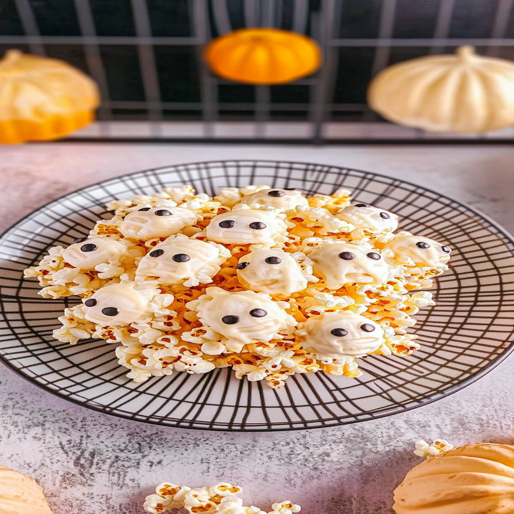 Recipe preparation for Mummy Popcorn