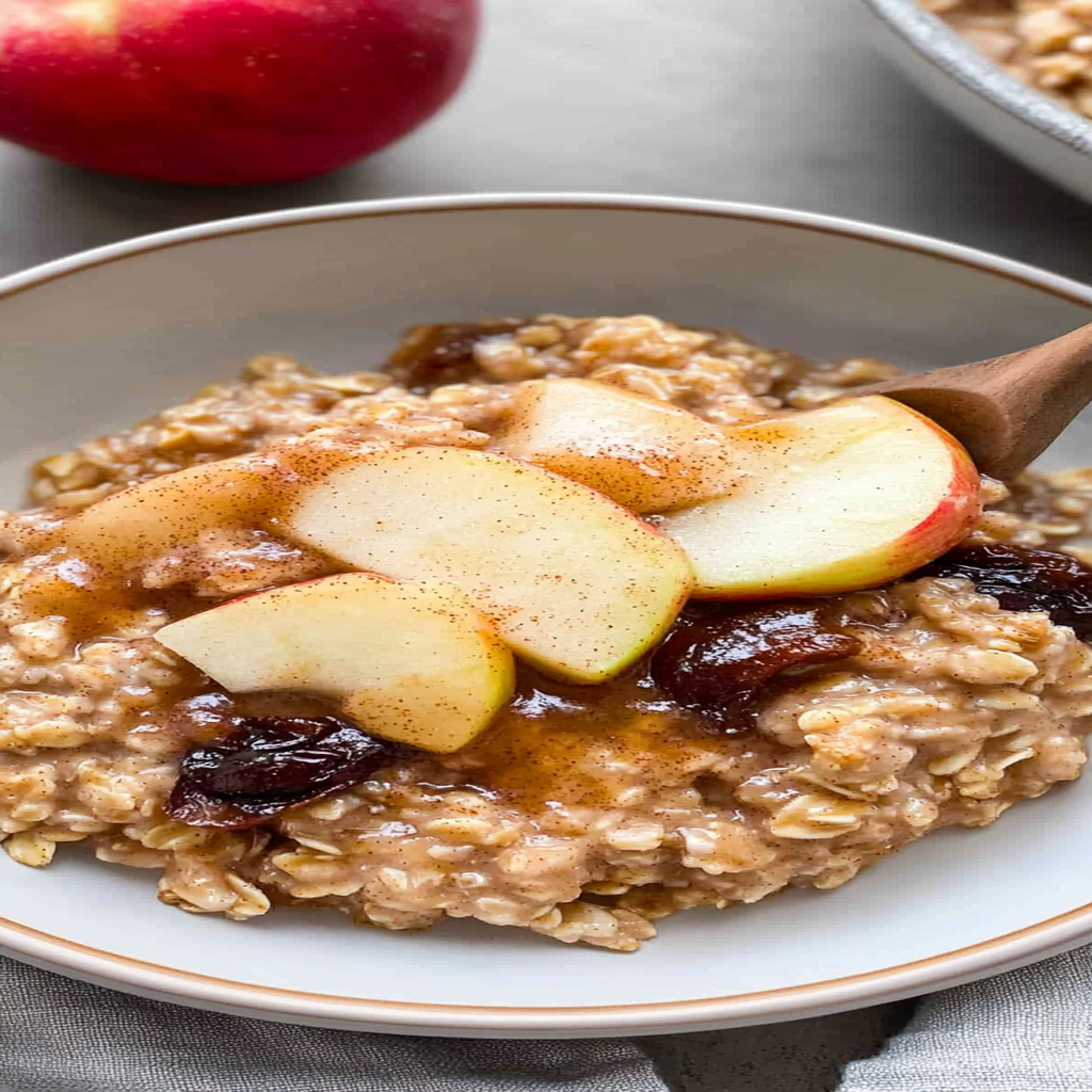 Recipe preparation for Slow Cooker Apple Cinnamon Oatmeal