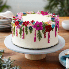 Christmas Floral Cake