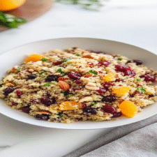 Cranberry Orange Walnut Quinoa Salad