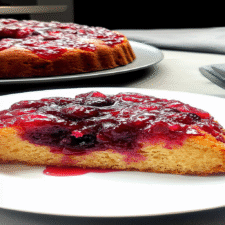 Cranberry Upside Down Bundt Cake
