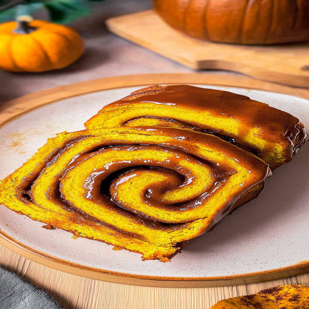 Recipe preparation for Pumpkin Cinnamon Swirl Rolls