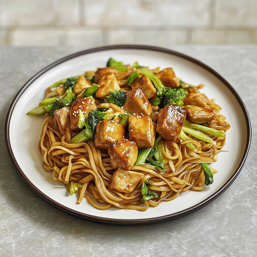 Recipe preparation for Quick Chicken Stir-Fry Noodles