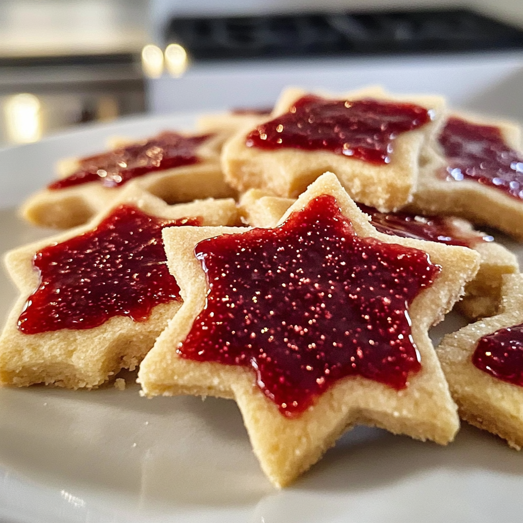 Recipe preparation for Sugar Plum Shortbread Cookies