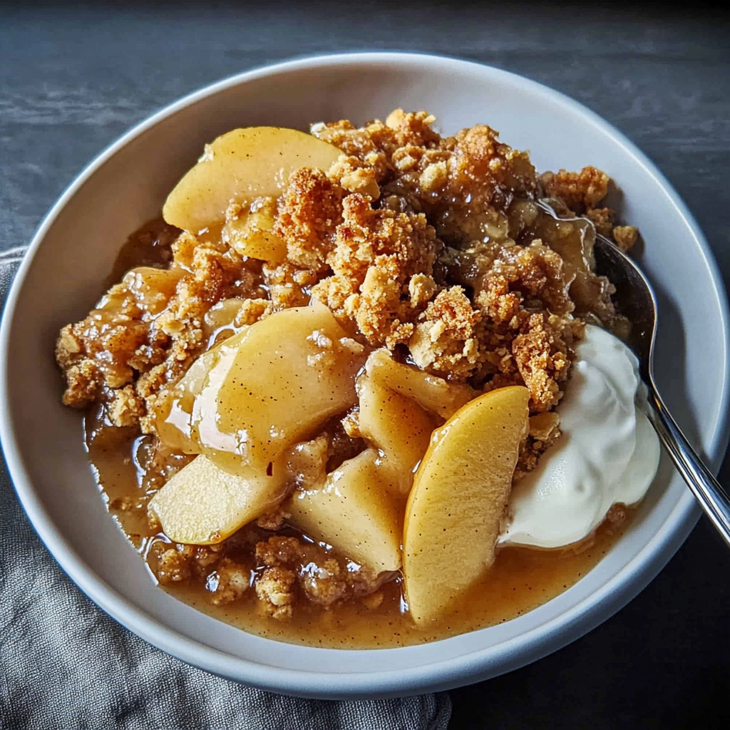 Recipe preparation for Slow Cooker Apple Crisp