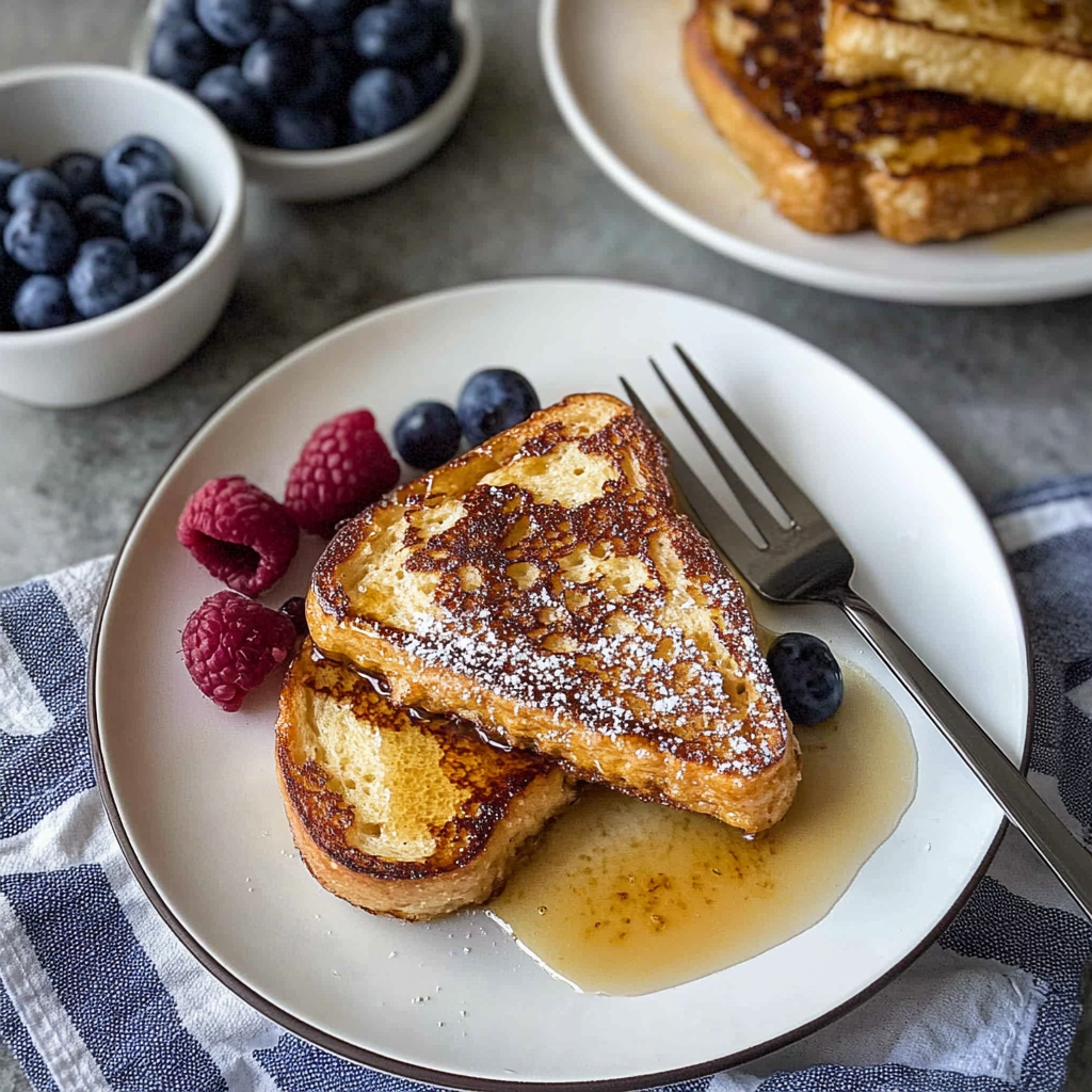 Recipe preparation for sourdough French toast