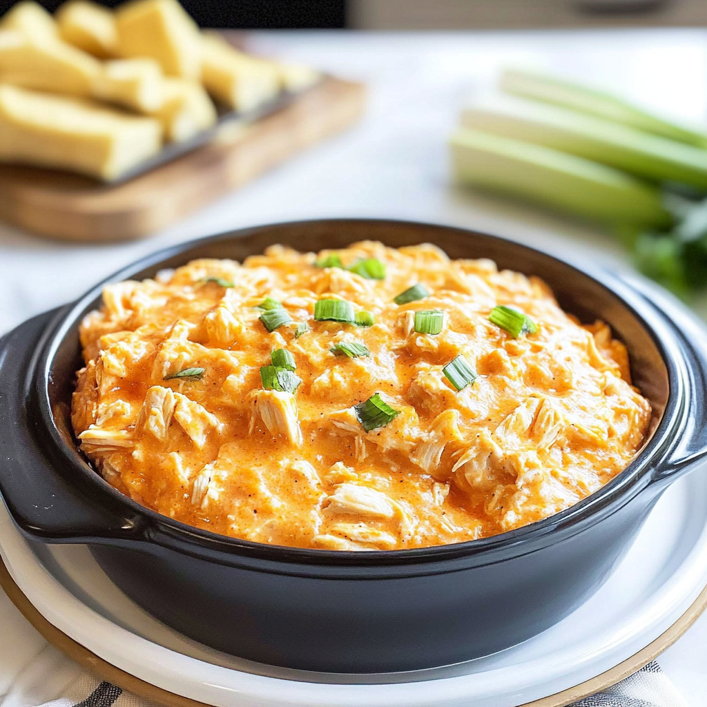 Recipe preparation for Slow Cooker Buffalo Chicken Dip