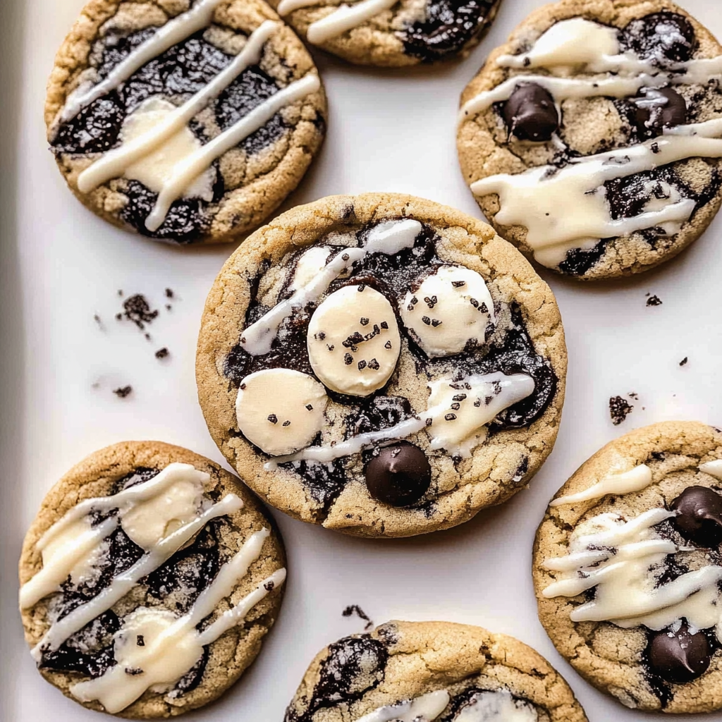 Recipe preparation for Cookies and Cream Cookies