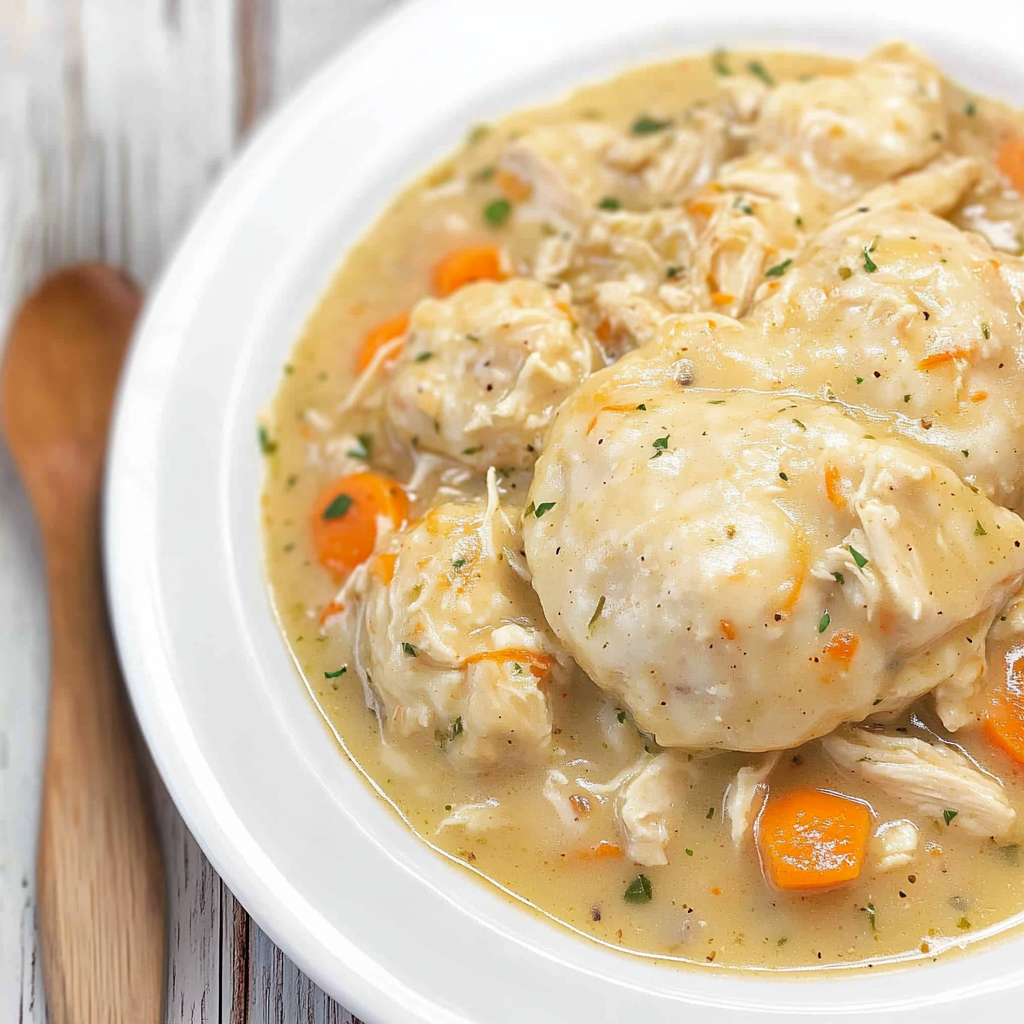 Recipe preparation for Instant Pot Chicken and Dumplings