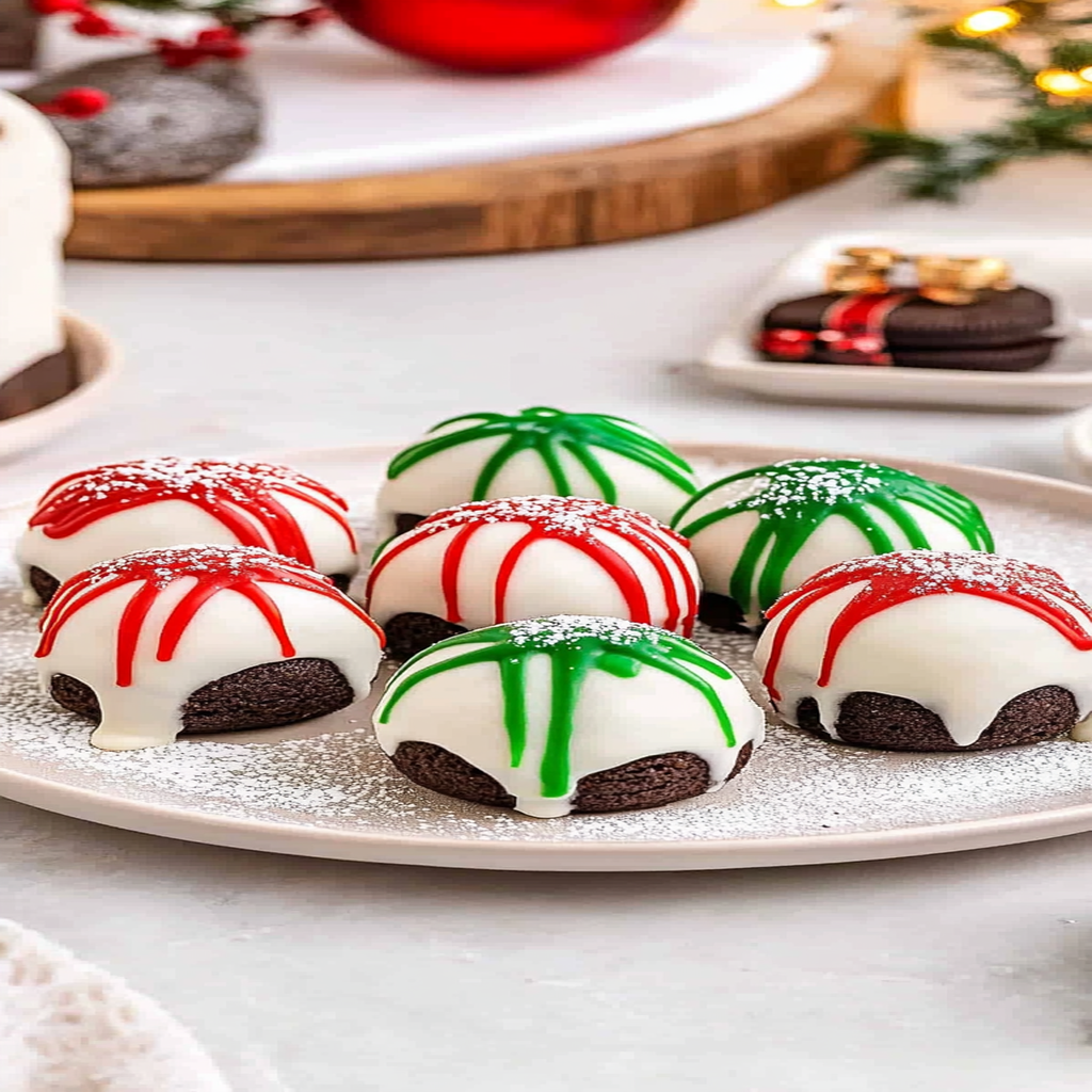 Recipe preparation for Christmas Present Oreo Truffles