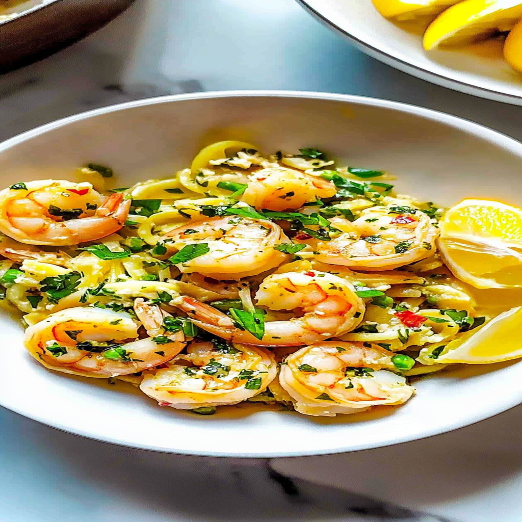 Recipe preparation for Instant Pot Shrimp Scampi