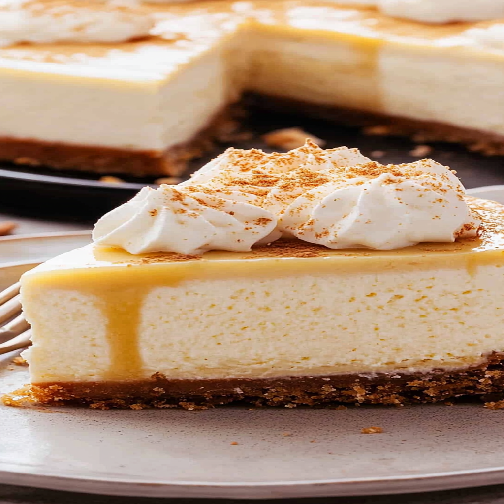 Recipe preparation for Eggnog Cheesecake