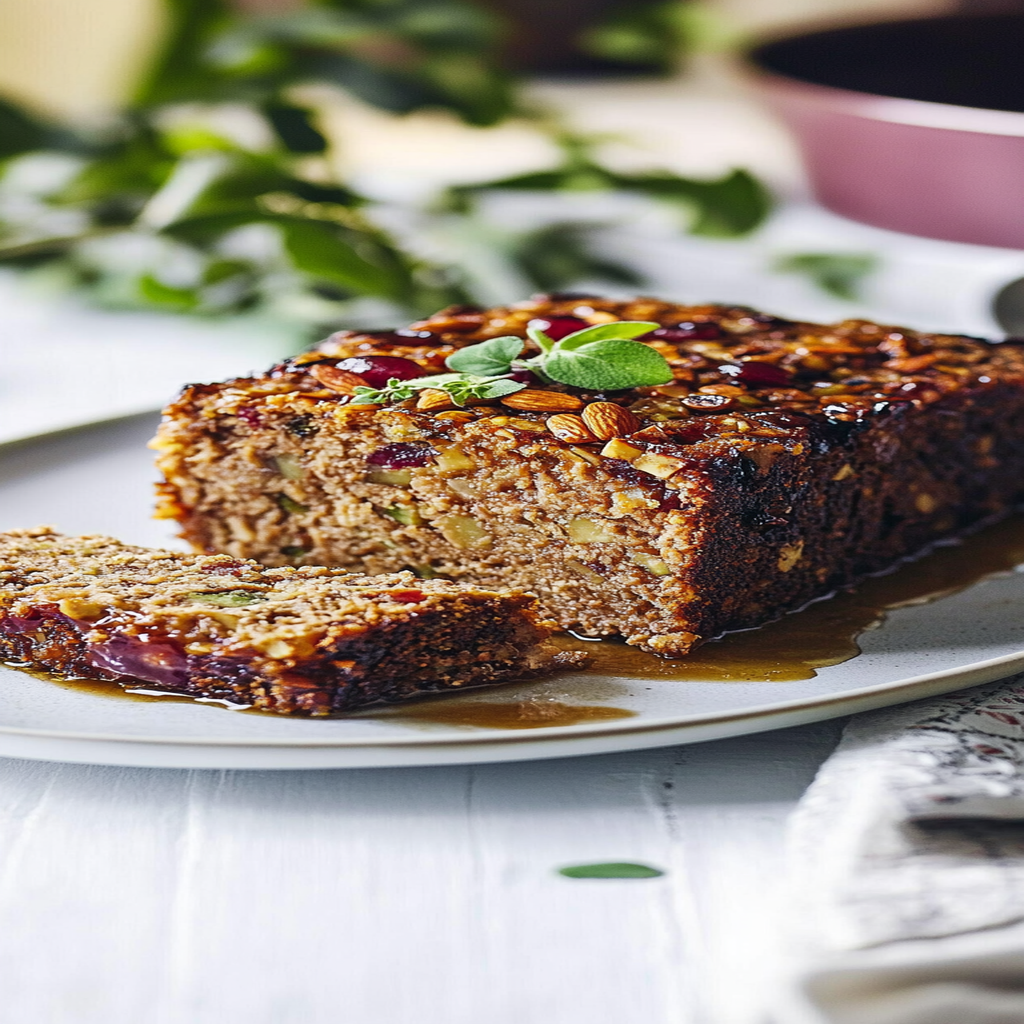 Recipe preparation for Nut Roast (Vegetarian)