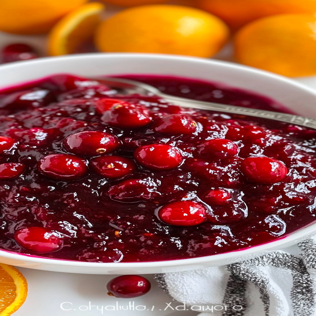 Recipe preparation for Homemade Cranberry Orange Sauce