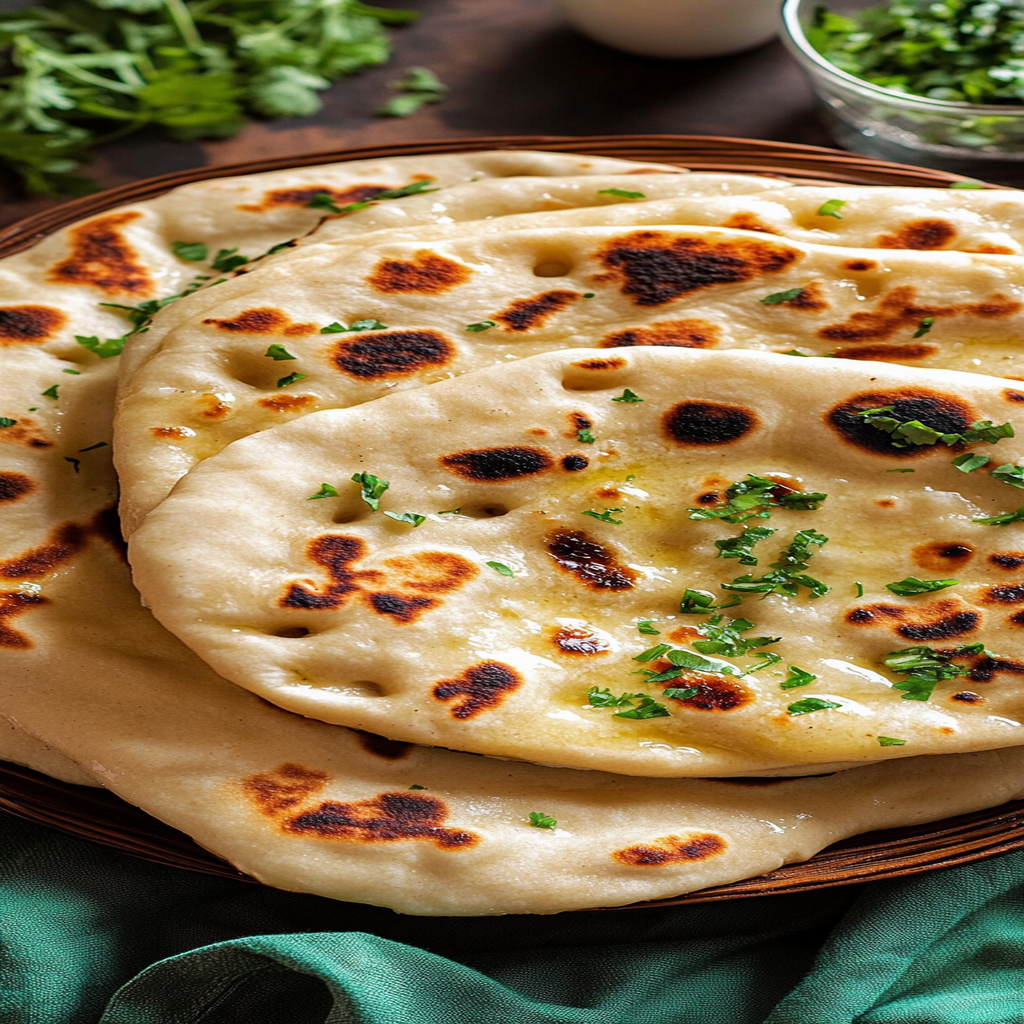 Recipe preparation for Naan Bread
