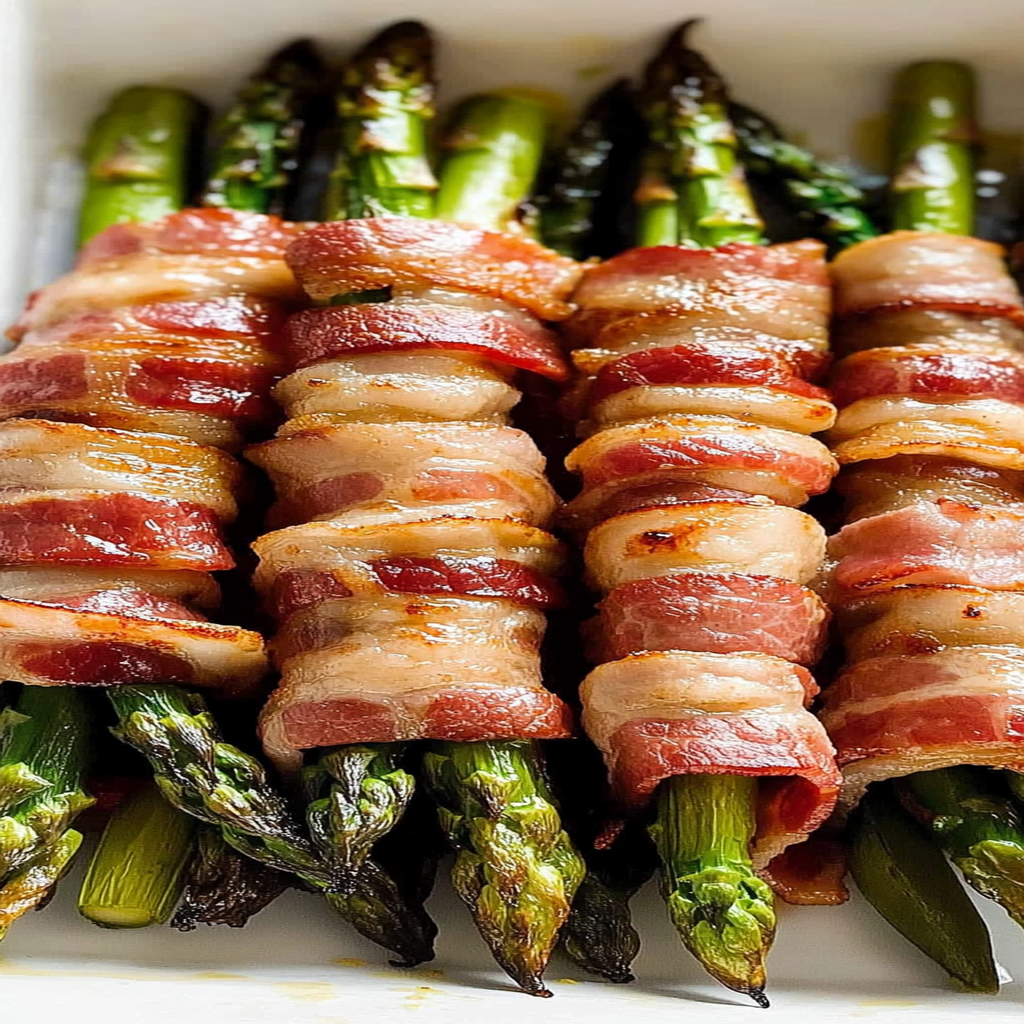 Recipe preparation for Bacon Wrapped Asparagus