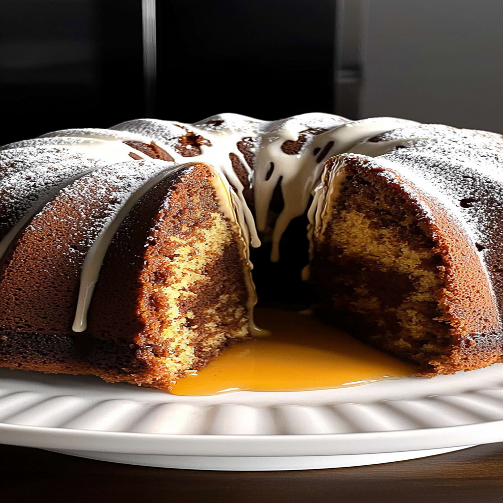 Recipe preparation for Tiramisu Bundt Cake