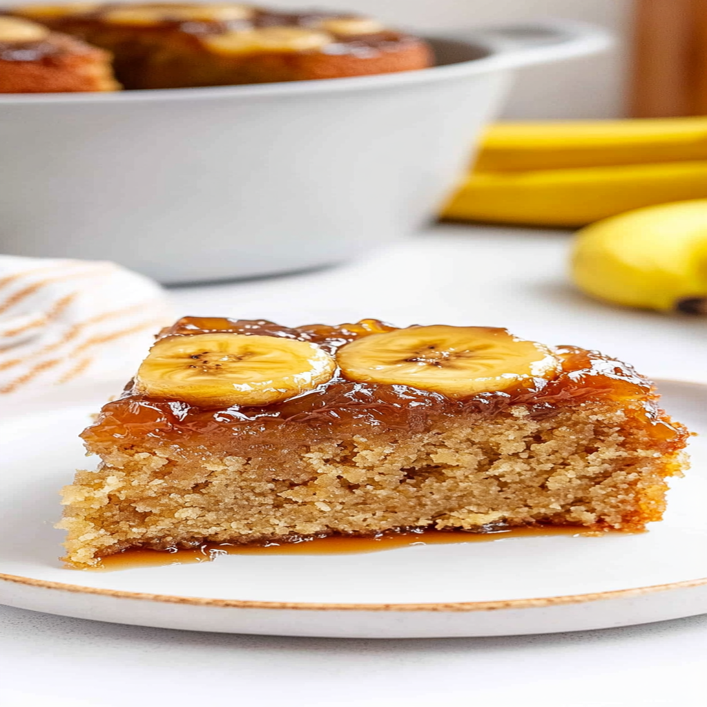 Recipe preparation for Banana Upside Down Cake