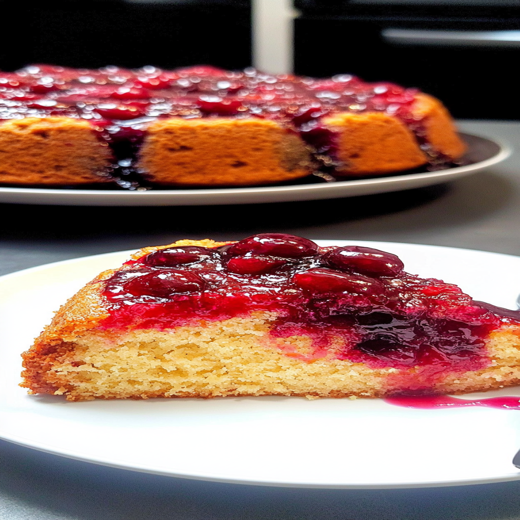 Recipe preparation for Cranberry Upside Down Bundt Cake