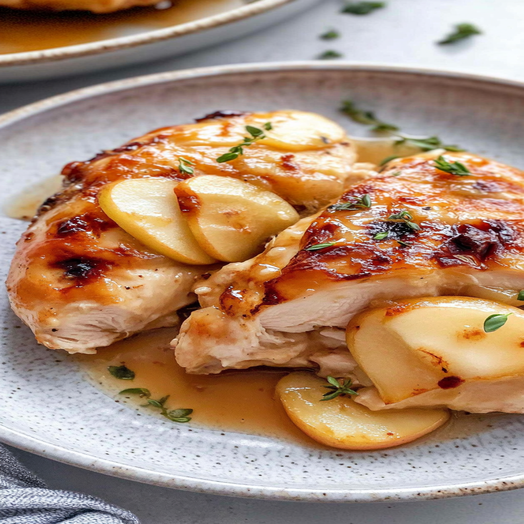 Recipe preparation for Apple and Brie Stuffed Chicken recipe