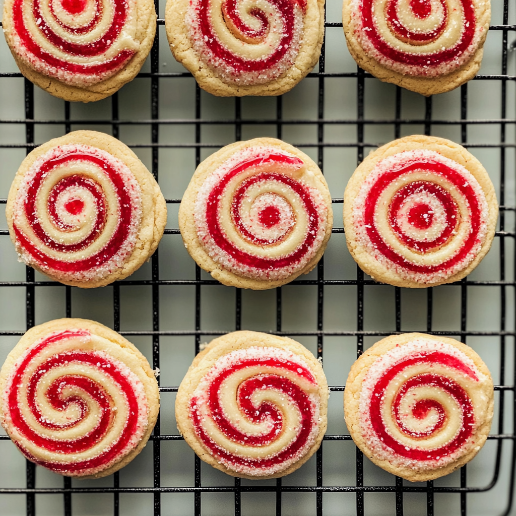 Recipe preparation for peppermint swirl cookies