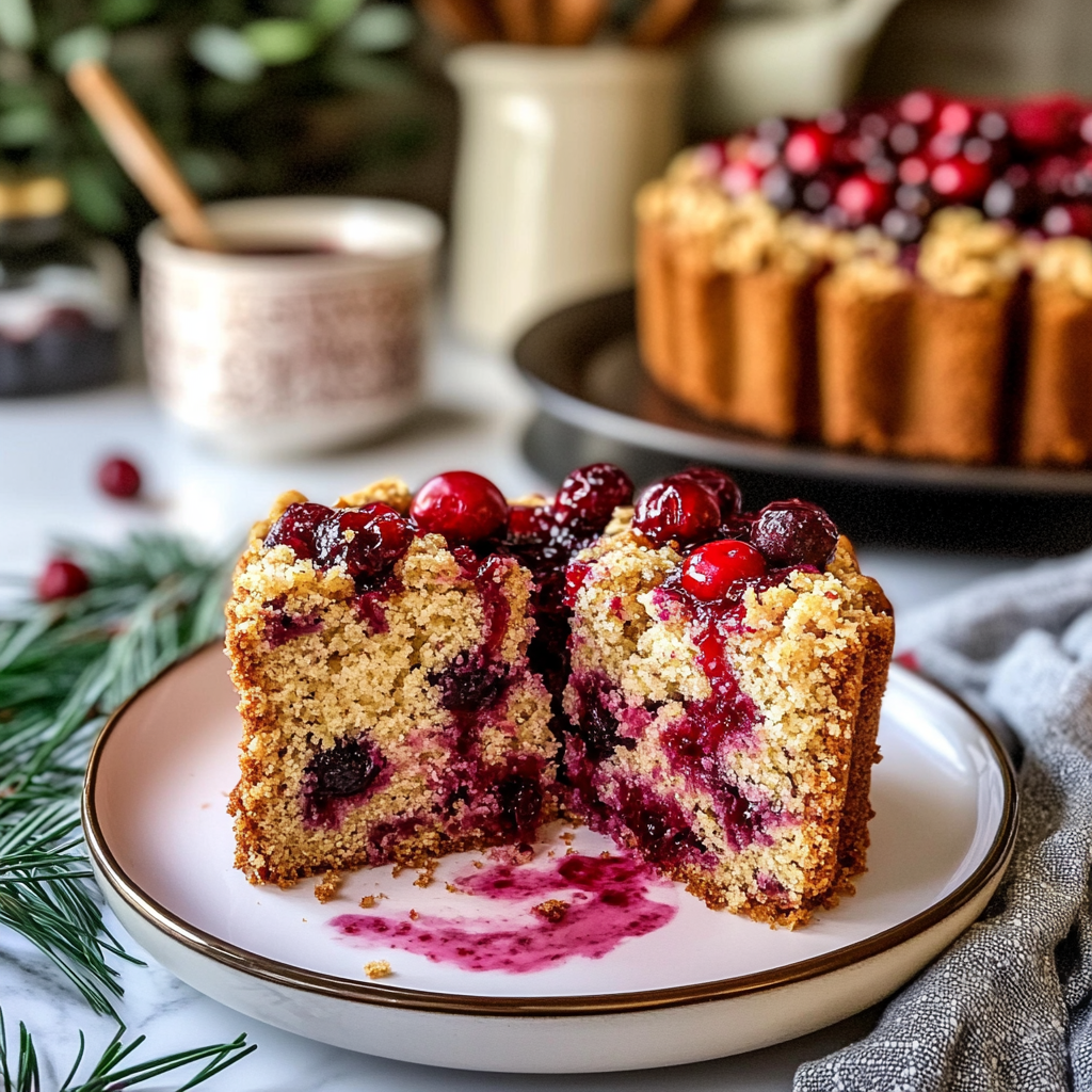 Recipe preparation for Cranberry Bliss Coffee Cake