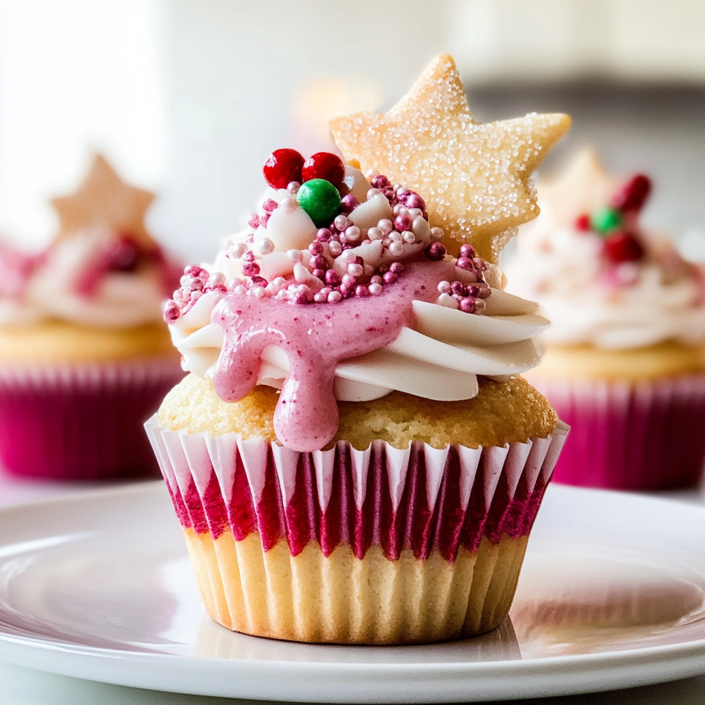Recipe preparation for Sugar Plum Fairy Cupcakes