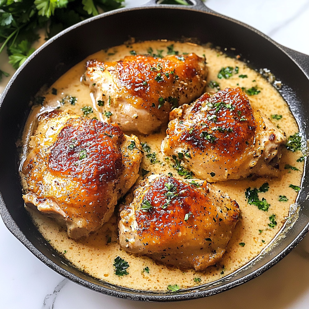 Recipe preparation for Smothered Chicken