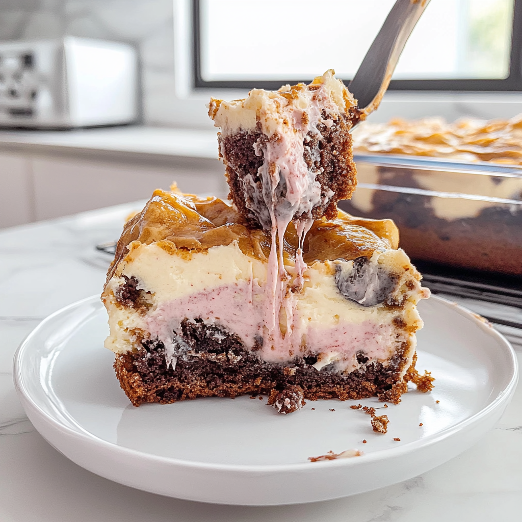 Recipe preparation for Earthquake Cake